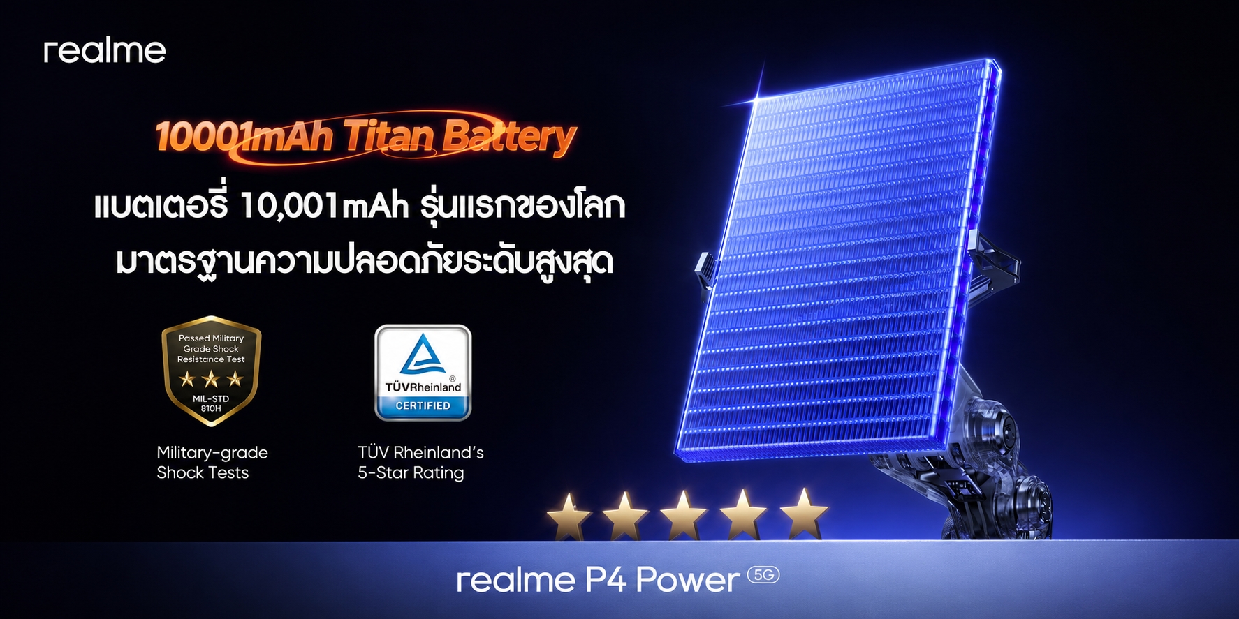 (ข่าวประชาสัมพันธ์) realme P4 Series เตรียมเปิดศักราช “A New Era of Power” ปฏิวัติเกมมิ่งโฟนสู่ยุคแห่ง “พลัง” นำทัพโดย “P4 Power” อัดแบตเตอรี่ 10,001mAh เครื่องแรกของโลก!