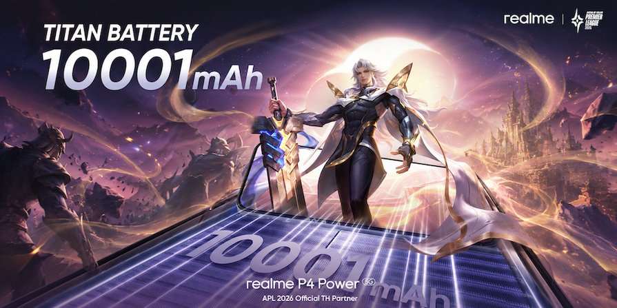(ข่าวประชาสัมพันธ์)“A New Era of Power” realme P4 Series 5G ร่วมเป็น Official TH Partner ของ APL 2026 ตอกย้ำประสบการณ์ Non-stop Smooth Gaming