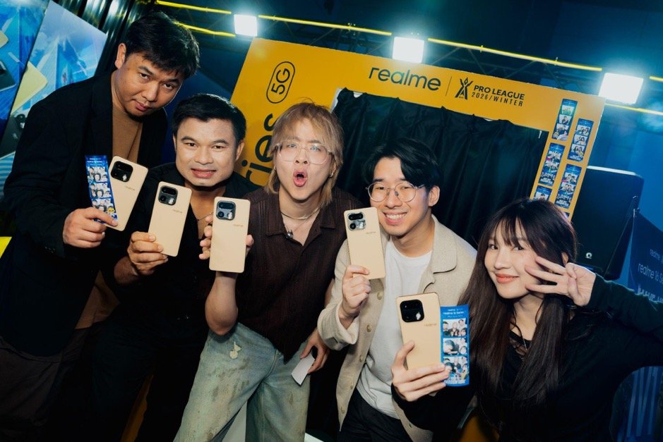 realme ร่วมงาน RoV Pro League 2026 Winter รอบชิงชนะเลิศ พร้อมกิจกรรมกับเกมเมอร์ตลอด 3 วัน